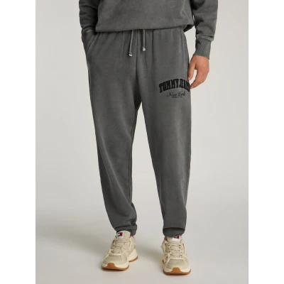 Abbildung von Tommy Jeans RLX Vintage Varsity Jogger Jogginghose, Herren, Größe: Large, Black