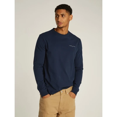 Abbildung von Tommy Jeans TEE Langarmshirt, Herren, Größe: 46, Dark night navy