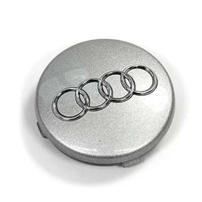 Abbildung von Audi 4B0601170Z17 Radzierkappe (1 Stück) Radnabenabdeckung Felgendeckel Nabenkappe, avussilber, 9.4 x 8.8 1.8 cm