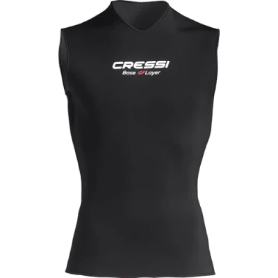 Abbildung von Cressi Base Layer Core Vest Lady 2.5mm Ärmelloser Unteranzug für Frauen, Schwarz
