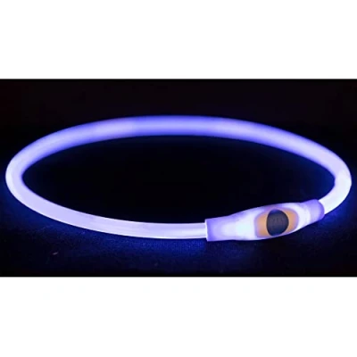Abbildung von Trixie Usb Flash Leuchtendes Band 8 mm Blau Hundesicherheitslicht...