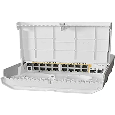 Abbildung von Wireless RouterMIKROTIKRouterIEEE 802.3afIEEE 802.3at16x10/100/1000MCRS318 16P 2S+OUT
