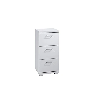 Abbildung von byLIVING Badkommode &quot;Nebraska&quot;, Breite 35 cm, Badezimmerschrank mit Metallgriffen, 3 Schubladen