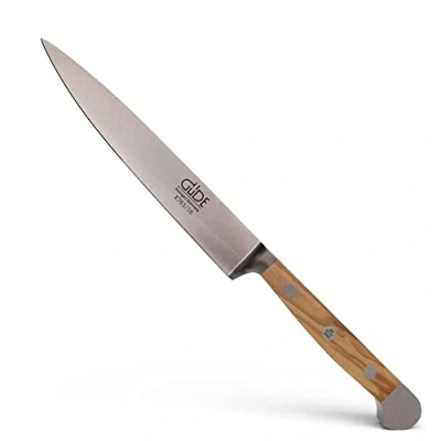 Abbildung von Güde X765/16 Solingen Zubereitungsmesser geschmiedet, 16 cm, Olivenholz, ALPHA OLIVE, Küchenmesser, Doppelkropf, Handmade Germany