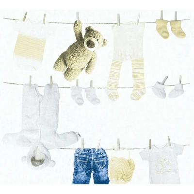 Abbildung von living walls Vliestapete &quot;Little Stars&quot;, Strukturmuster gemustert Motiv, Tapete Kinder Tapeten Kinderzimmer Schlafzimmer modern Design Optik