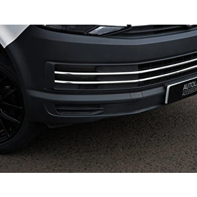 Abbildung von Chrom Stoßstangengitter Zierleiste, passend für T6 Transporter (ab 2016), 6 Stück