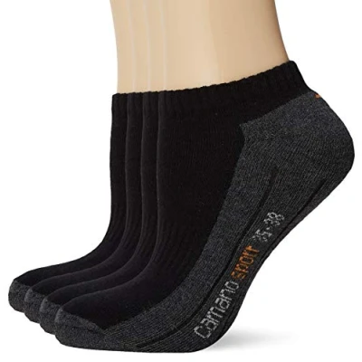 Abbildung von camano Sneaker 4 PACK Füßlinge, Größe: 35 38, Black