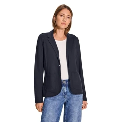 Abbildung von Cecil Struktur Blazer, Damen, Größe: Small, Blau