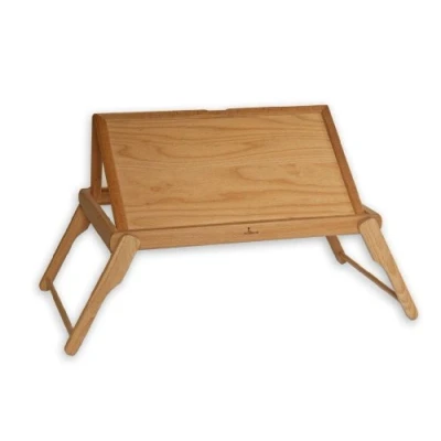 Abbildung von dreiBaum Bett Tablett mit Buchhalter Kernbuche geölt