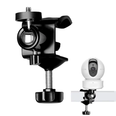 Abbildung von xiruiubao Kamera Wandhalterung, Klemmhalter Metall Überwachungskamera Halterung mit 1/4&quot; Schraubenloch, 360 Grad Verstellbare für Outdoor/Indoor Home Security Kamerasystem