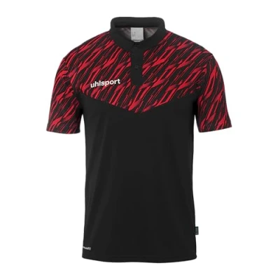 Abbildung von uhlsport Herren Progressive 28 Polo Shirt, Schwarz/Rot, XXL EU