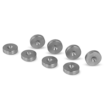 Abbildung von PrecisionGeek Unterlagen für Lautsprecher, Schwingungsdämpfer, Edelstahl, Shlank 16mm Durchmesser 8 Stück