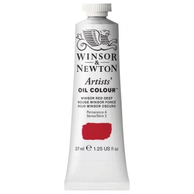 Abbildung von Winsor &amp; Newton 1214725 Artists Ölfarbe 37ml Tube, Künstler mit höchstmöglicher Pigmentierung, höchste Lichtechtheit Winsorrot Dunkel