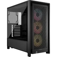Abbildung von CORSAIR Frame 4000D RS ARGB Modulares Mid Tower ATX PC Gehäuse Hoher Luftstrom, 3X Vorinstallierte Lüfter, ASUS BTF, MSI Project Zero, Gigabyte Stealth Schwarz