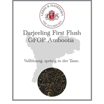 Abbildung von Lerbs &amp; Hagedorn, Darjeeling First Flush GFOP Ambootia Vollblumig, Spritzig 250g (ca. 20 Liter)