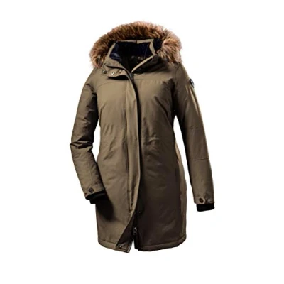 Abbildung von Killtec STOY Damen WMN PRK C Funktionsparka Mit Abzippbarer Kapuze, Oliv, 48