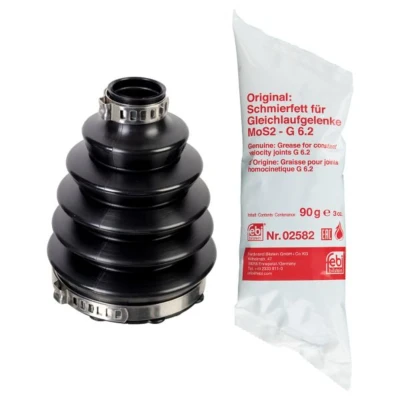 Abbildung von FEBI BILSTEIN 176124 Achsmanschette radseitig, Vorderachse links, rechts thermoplastische Polyester Elastomere VOLKSWAGEN: up! Schrägheck