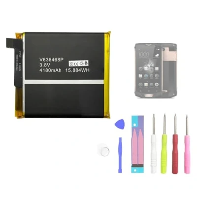 Abbildung von Aousavo Blackview BV8000 ersatz akku Kompatibel mit BV8000, Pro V636468P Free Toolkit