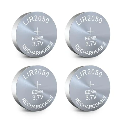 Abbildung von EEMB 4PACK LIR2050 wiederaufladbare Batterie 3.7V Lithium Ionen Knopf Batterien Münzzelle für Kopfhörer Wearable Gerät Uhr