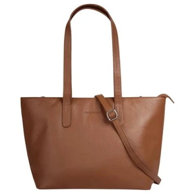 Abbildung von bruno banani Shopper Echt Leder Damen große Umhängetasche, Tote Bag, Schultertasche mit Smartphonefach 022128