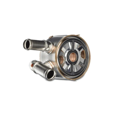 Abbildung von NISSENS 91346 Ölkühler mit Ölfiltergehäuse Filter OPEL: Corsa D Schrägheck, Meriva A, C FIAT: Grande Punto Schrägheck