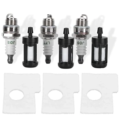 Abbildung von Luft Kraftstofffilter Zündkerzen Kit für STIHL MS180 MS170 018 017 MS 180 170 Kettensäge, Kettensägen Ersatzteile, Luftfilter + Zündkerze