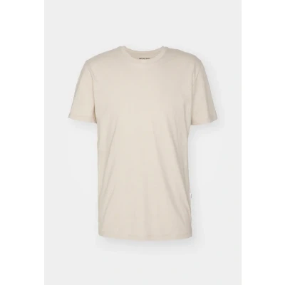 Abbildung von Selected Homme Slhaspen O NECK TEE Tshirt basic, Herren, Größe: Large, Oatmeal