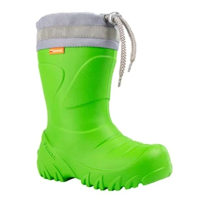 Abbildung von DEMAR. Eva federleichte Kinder Gummistiefel mit Stulpe gefüttert Mammut S (30/31, Hellgrün)
