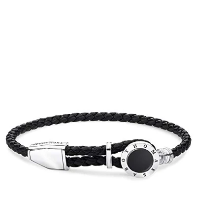 Abbildung von Thomas SABO Armband, Herren, Größe: 22, Silver/black
