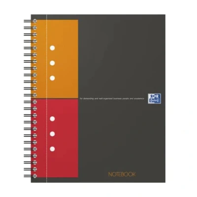 Abbildung von Oxford Notebook International A5, kariert, 160 Seiten, stabiler Kartondeckel, 5 Stück