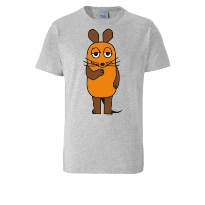 Abbildung von Logoshirt DIE Sendung MIT DER MAUS Tshirt print, Damen, Größe: XXL, Grau meliert