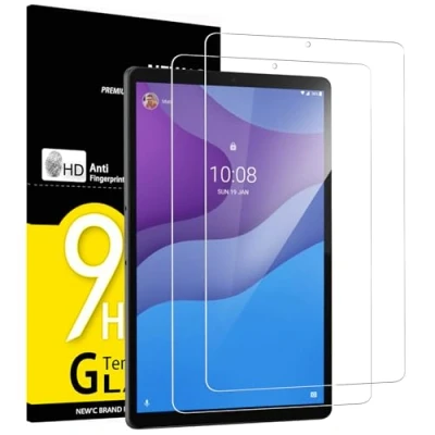 Abbildung von NEW&#039;C 2 Stück, Schutzfolie für Panzerglas Lenovo Tab M10 HD (2ème génération) 10,1&quot; TB X306F/ X306X, Frei von Kratzern, 9H Härte, Displayschutzfolie, 0.33mm Ultra klar, Ultrabeständig