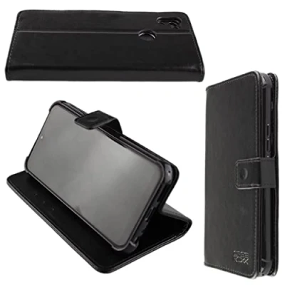 Abbildung von caseroxx Handy Hülle Tasche kompatibel mit rephone Bookstyle Case Wallet in schwarz