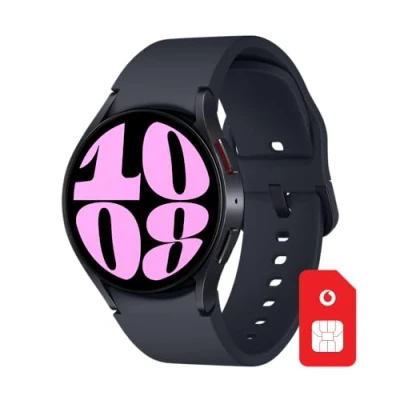 Abbildung von Vodafone Samsung Galaxy Watch6 LTE Smartwatch eSIM bis zu 100 Amazon Gutschein nach SIM Registrierung Schlafüberwachung, Herzfrequenzmesser, Fitness Tracker 40mm, Graphit