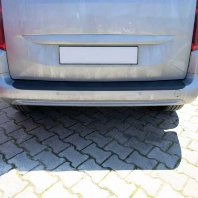 Abbildung von Ladekantenschutz Stoßstangenschutz Kompatibel mit Peugeot Rifter 2019 2023 Matt Schwarz ABS
