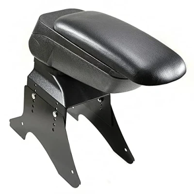 Abbildung von Mittelarmlehne Armlehne Universal Konsole Mittelkonsole Kunstleder Aufbewahrungsbox Schwarz