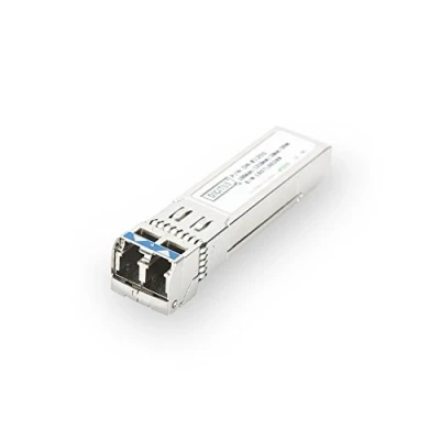Abbildung von DIGITUS Universal SFP+ Modul 10 Gbit/s Mini GBIC für Multimode Glasfaserkabel LC Duplex 850 nm Wellenlänge 300 m Reichweite Plug &amp; Play