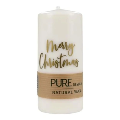 Abbildung von Wenzel Pure Safe Kerze, Christmas, natur, 130x60 (1)