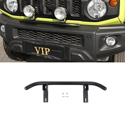 Abbildung von EDSARS Auto Frontstoßstange Grills Scheinwerfer Halterung unterstützt für Suzuki Jimny 2019 2020 2021 2022 2023 JB64 JB74 Autozubehör Schwarz