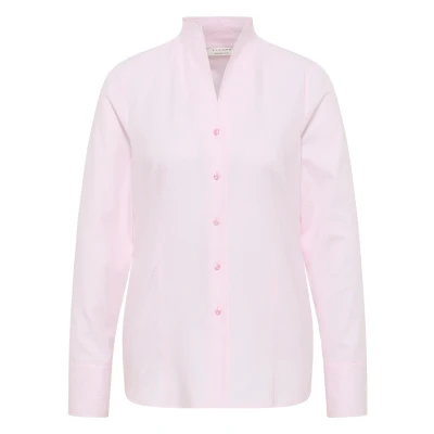 Abbildung von Eterna Jacquard Regular FIT Hemdbluse, Damen, Größe: 36, Rosa
