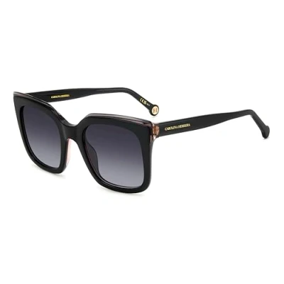 Abbildung von Carolina Herrera Damen HER 0249/G/S 807/9O Gläser SONNENBRILLEN Acetat Schwarz Grau Quadratisch Schattiert
