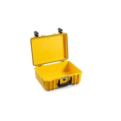 Abbildung von B&amp;W International GmbH Transportkoffer Outdoor Typ 5000 Gelb Wasserdicht nach IP67 Zertifizierung, Staubdicht, Bruchsicher und Unverwüstlich, 5000/Y, Innenmaß 43x30x17cm