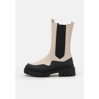Abbildung von Marco Tozzi Plateaustiefelette, Damen, Größe: 40, Cream Schuhe
