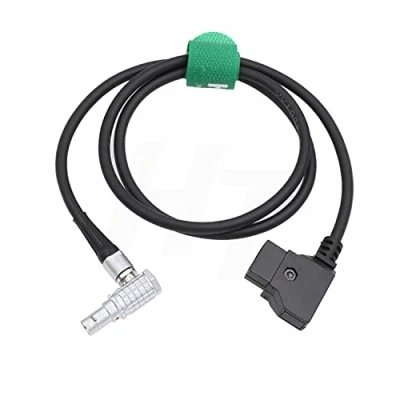 Abbildung von HangTon D Tap auf 0B 2 Pin Stecker Rechtwinkliges Stromkabel für Teradek Bolt Bond, Transvideo SmallHD 703 Monitor, Zacuto Sucher, Z CAM E2 F6 S6 Kamera EVF 45cm