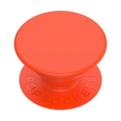 Abbildung von Fingerhalter Handy PopSockets PopGrip Neon Electric Orange Kunststoff
