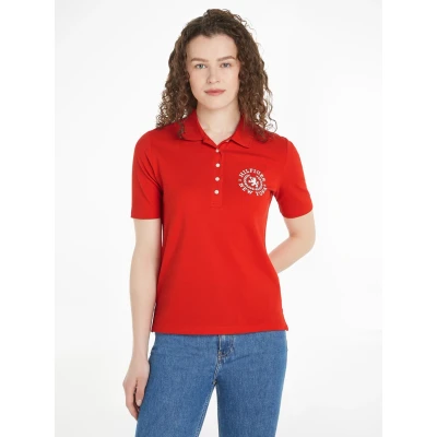 Abbildung von Tommy Hilfiger Poloshirt REG CREST EMB POLO SS mit Logostickerei
