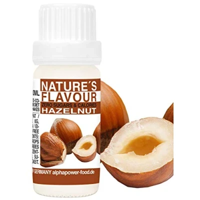 Abbildung von Flavour Drops HASELNUSS Hazelnut, Flavdrops I 100% natürliches Lebensmittel Aroma Geschmackstropfen ohne Kalorien &amp; Zucker Backaromen, Geschmack für Wasser, Quark