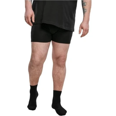 Abbildung von Urban Classics Boxer Shorts 3 PACK Panties, Herren, Größe: Small, Grey /darkgreen/black