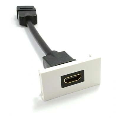 Abbildung von Fertig Gemacht Unterputzdose Module 3D HDMI Buchse Panel Montage Stummel 15 cm [HDMI Socket]