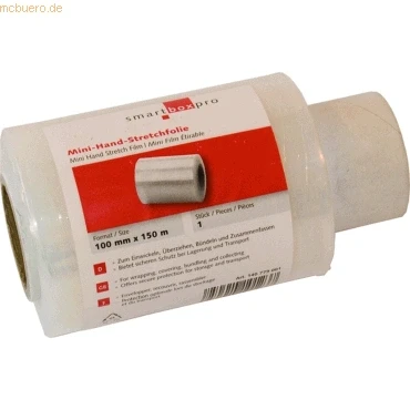 Abbildung von smartboxpro Stretchfolie 100mm x 150m 17my transparent